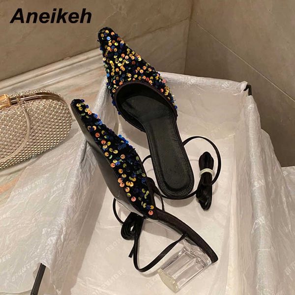 famous brand designer 2022 summer gladiator bling women shoes slip-on shallow fashion pointed toe mature squared heel party black size 35-39
famous brand designer 2022 summer gladiator bling women shoes slip-on shallow fashion pointed toe mature squared heel party black size 35-39