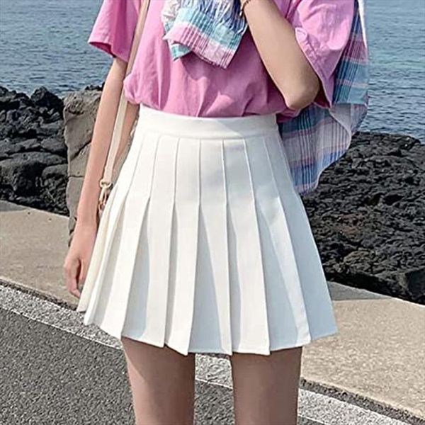 fashion school uniform pure color womens skirt pleated academic style solid falda plisada high waist femme p1, Black
fashion school uniform pure color womens skirt pleated academic style solid falda plisada high waist femme p1, Black
