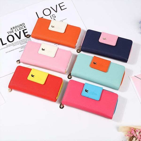 fashion leather women wallets long zipper patchwork coin female purse with bird hasp card holder clutch money phone bag, Red;black
fashion leather women wallets long zipper patchwork coin female purse with bird hasp card holder clutch money phone bag, Red;black