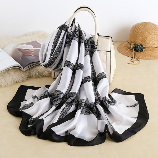 scarves 2021 elegant ladies imitation silk scarf woman luxury shawl simple plaid soft silky wrap summer sunscreen long hijab 180cm*90cm, Blue;gray
scarves 2021 elegant ladies imitation silk scarf woman luxury shawl simple plaid soft silky wrap summer sunscreen long hijab 180cm*90cm, Blue;gray