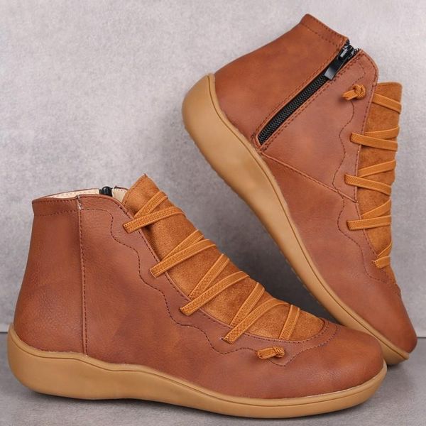 boots dacomfy retro women ankle pu leather shoes comfortable women's flat ladies winter handmade vintage botas mujer, Black
boots dacomfy retro women ankle pu leather shoes comfortable women's flat ladies winter handmade vintage botas mujer, Black
