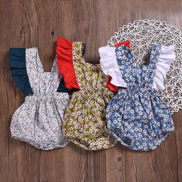 kids clothes girls floral romper newborn infant ruffle sleeve flower print jumpsuits 2021 summer boutique baby climbing clothes, Blue
kids clothes girls floral romper newborn infant ruffle sleeve flower print jumpsuits 2021 summer boutique baby climbing clothes, Blue