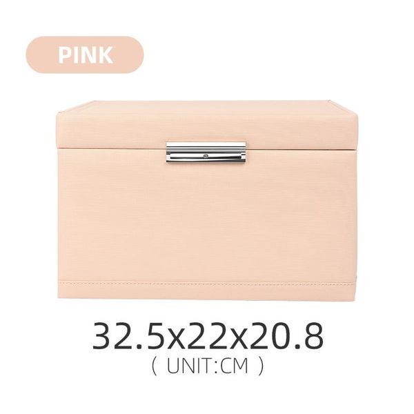 jewelry pouches, bags luxury high capacity leather display box for femal earring ring pendent bracelet storage case jewellry organizer 2 col, Pink;blue
jewelry pouches, bags luxury high capacity leather display box for femal earring ring pendent bracelet storage case jewellry organizer 2 col, Pink;blue