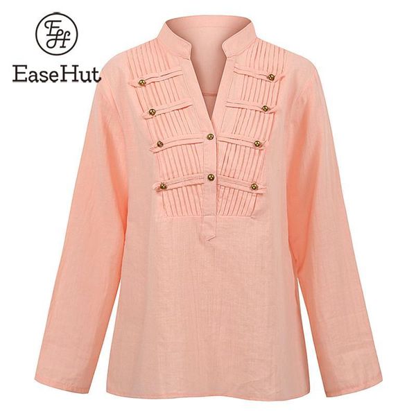 easehut 4xl 5xl large size women autumn and blouses elegant v-neck long sleeves ruched buttons casual tunic ladies shirts, White
easehut 4xl 5xl large size women autumn and blouses elegant v-neck long sleeves ruched buttons casual tunic ladies shirts, White