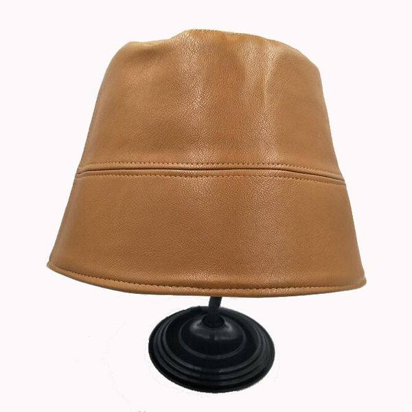 stingy brim hats xeongkvi japanese pu leather straight hat spring autumn brand fashion streets girl bucket for women folding, Blue;gray
stingy brim hats xeongkvi japanese pu leather straight hat spring autumn brand fashion streets girl bucket for women folding, Blue;gray