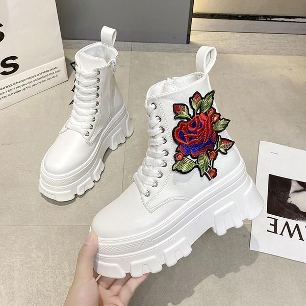 boots high platform autumn women fashion flower ladies vulcanized shoes casual chunky sneakers zapatillas de mujer 9 cm, Black
boots high platform autumn women fashion flower ladies vulcanized shoes casual chunky sneakers zapatillas de mujer 9 cm, Black