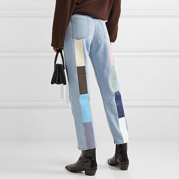 women's jeans washed wide leg trousers fashion high waist slim straight street trend personality print casual streetwear, Blue
women's jeans washed wide leg trousers fashion high waist slim straight street trend personality print casual streetwear, Blue