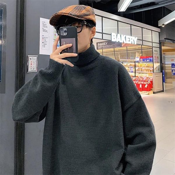 men's sweaters hong kong style turtleneck sweater for boys 2021 autumn winter trend loose large size solid color shirt tide brand, White;black
men's sweaters hong kong style turtleneck sweater for boys 2021 autumn winter trend loose large size solid color shirt tide brand, White;black