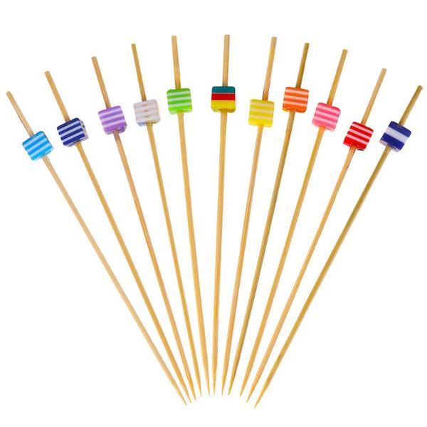 100pcs disposable cocktail picks creative bamboo appetizer picks wooden fruit bead decor party supplies
100pcs disposable cocktail picks creative bamboo appetizer picks wooden fruit bead decor party supplies