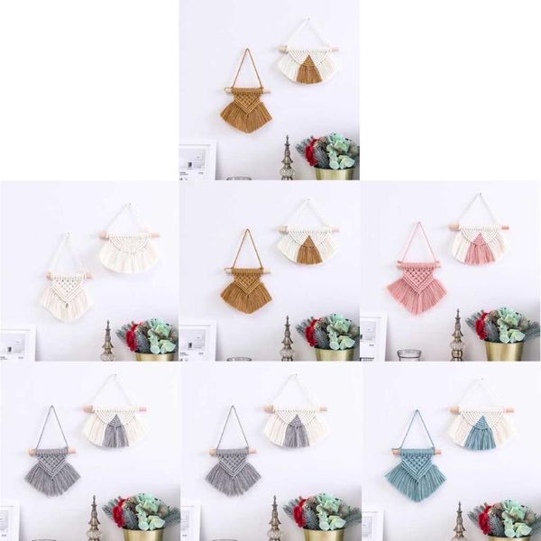 decorative objects & figurines nordic handmade woven macrame bohemian semicircular wall hanging tapestry with tassels for kids room nursery
decorative objects & figurines nordic handmade woven macrame bohemian semicircular wall hanging tapestry with tassels for kids room nursery