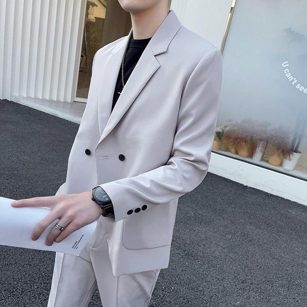 men's suits & blazers mens vintge terno masculino traje hombre formal prom tuxedos loose suit men 2 button blazer piece grey, White;black
men's suits & blazers mens vintge terno masculino traje hombre formal prom tuxedos loose suit men 2 button blazer piece grey, White;black