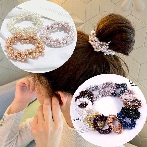 hair accessories luxury attractive design pearls elastic tie band ponytail holder for women
hair accessories luxury attractive design pearls elastic tie band ponytail holder for women