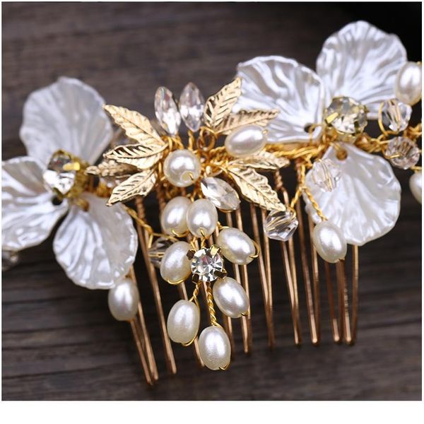 trendy wedding hair comb gold imitation pearl bridal hair accessories handmade women headpiece comb wedding hair jlljkw
trendy wedding hair comb gold imitation pearl bridal hair accessories handmade women headpiece comb wedding hair jlljkw
