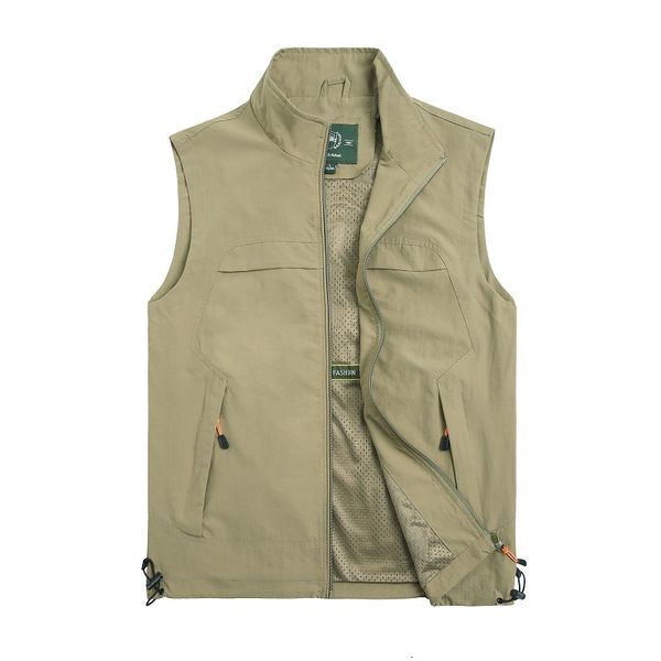 men's vests will see sleeveless jacket spring fall casual trips thin multi-pockets vest clothing sdtk, Black;white
men's vests will see sleeveless jacket spring fall casual trips thin multi-pockets vest clothing sdtk, Black;white