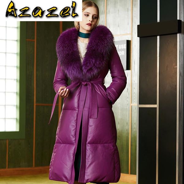 women's leather & faux winter duck down women genuine jacket female real raccoon fur collar warm vintage long sheepskin coat 2021 09306, Black
women's leather & faux winter duck down women genuine jacket female real raccoon fur collar warm vintage long sheepskin coat 2021 09306, Black