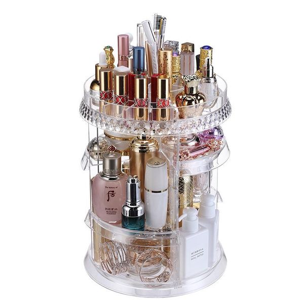 rotary makeup storage box diamond pattern drawer type multi-storey dresser deskshelf
rotary makeup storage box diamond pattern drawer type multi-storey dresser deskshelf