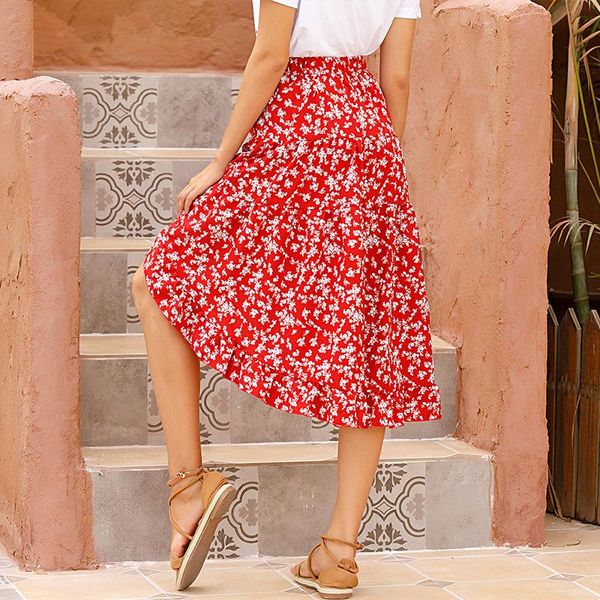 skirts bohemian skirt red print elegan vintage long floral midi summer women's beach fashion 2021, Black
skirts bohemian skirt red print elegan vintage long floral midi summer women's beach fashion 2021, Black