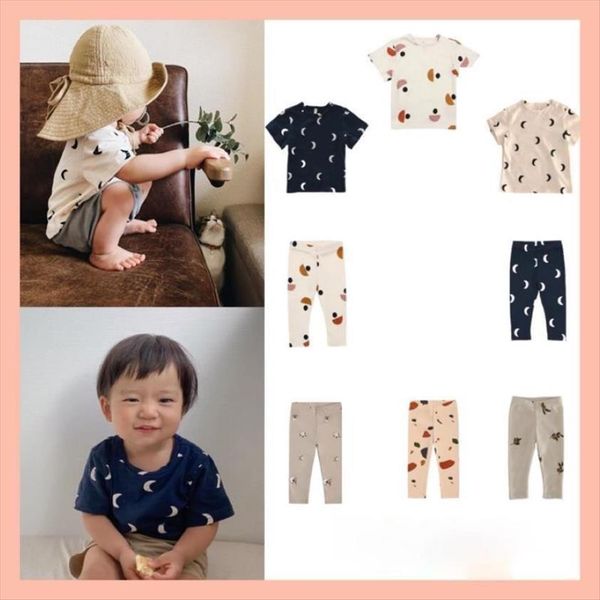 in ss oz childrens moonlight short sleeved t shirt bottoming boys and girls leggings suit printed pants, Blue
in ss oz childrens moonlight short sleeved t shirt bottoming boys and girls leggings suit printed pants, Blue