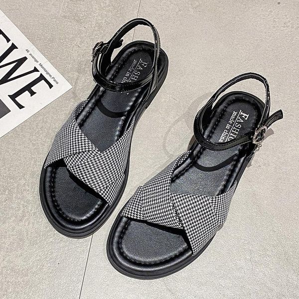 sandals women summer fashion women's 2021 mixed colors all-match comfortable round head open toe flat shoes, Black
sandals women summer fashion women's 2021 mixed colors all-match comfortable round head open toe flat shoes, Black