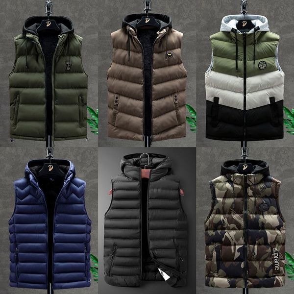 vest men's autumn and winter korean slim trend youth casual hooded warm down cotton oversize sleeveless coat, Black;white
vest men's autumn and winter korean slim trend youth casual hooded warm down cotton oversize sleeveless coat, Black;white