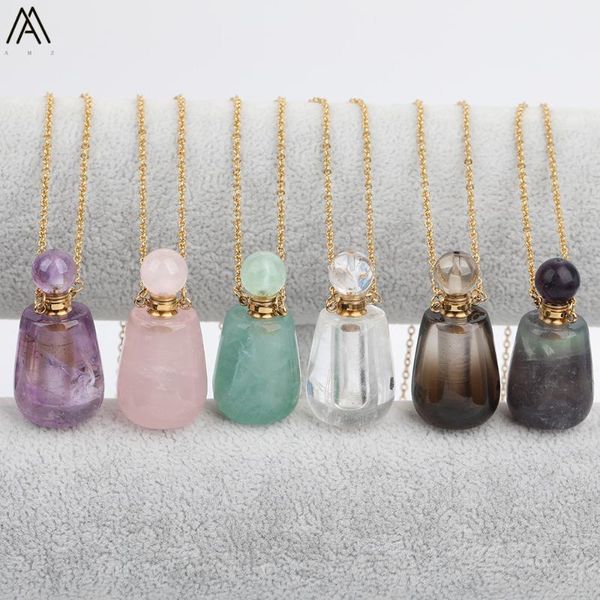 pendant necklaces natural gems stone perfume bottle findings ,quartz crystal essential oil diffuser stainless steel jewelry sa-17amcc, Silver
pendant necklaces natural gems stone perfume bottle findings ,quartz crystal essential oil diffuser stainless steel jewelry sa-17amcc, Silver