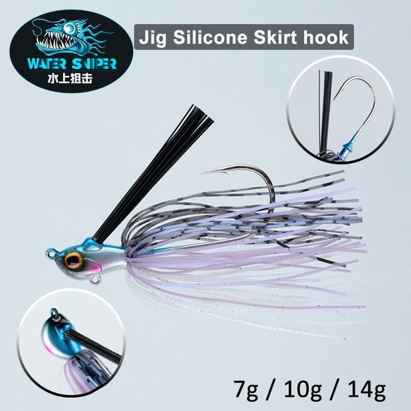 water sniper 7g 10g 14g swim jig lead head hook with mix-color silicone skirts bass fishing tackles
water sniper 7g 10g 14g swim jig lead head hook with mix-color silicone skirts bass fishing tackles