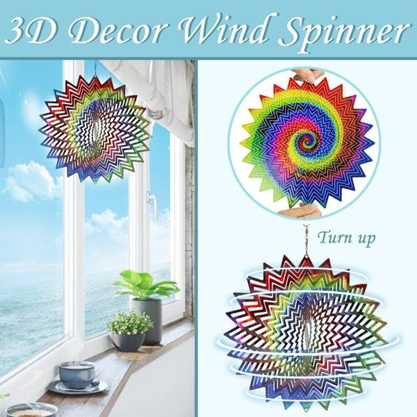 decorative objects & figurines stainless steel wind spinner- 3d indoor outdoor garden decoration ornament hanging decor chimes #t2g
decorative objects & figurines stainless steel wind spinner- 3d indoor outdoor garden decoration ornament hanging decor chimes #t2g