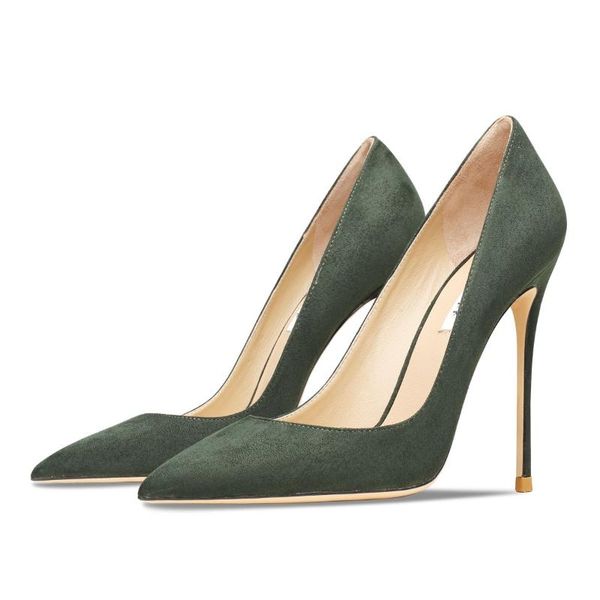 dress shoes real leather 2021 green suede pumps point toe women's thin heel office ladies female luxury 6/10cm, Black
dress shoes real leather 2021 green suede pumps point toe women's thin heel office ladies female luxury 6/10cm, Black