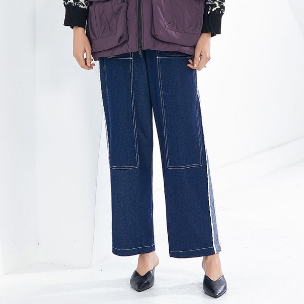 casual denim wide leg pants for women high waist patchwork straight jeans female 2021 fashion new clothing autumn, Black;white
casual denim wide leg pants for women high waist patchwork straight jeans female 2021 fashion new clothing autumn, Black;white