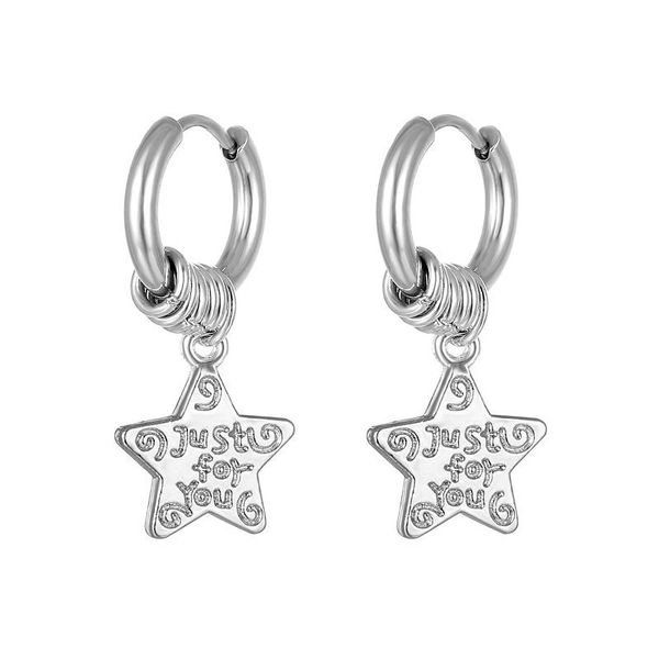 hoop & huggie fashion 1 pair stainless steel earrings for women moon star circle men jewelry anti allergy brincos, Golden;silver
hoop & huggie fashion 1 pair stainless steel earrings for women moon star circle men jewelry anti allergy brincos, Golden;silver