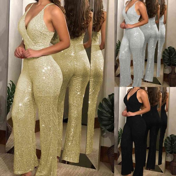 summer fashion gilding decor silver womens jumpsuit gold one piece set women deep v neck strap off shoulder party, Black;white
summer fashion gilding decor silver womens jumpsuit gold one piece set women deep v neck strap off shoulder party, Black;white