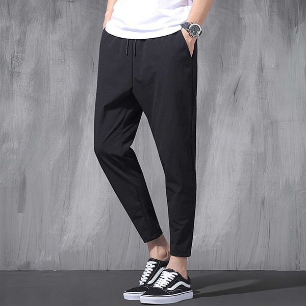 summer new casual capris elastic harlan leggings thin fashion brand men's pants, Black
summer new casual capris elastic harlan leggings thin fashion brand men's pants, Black