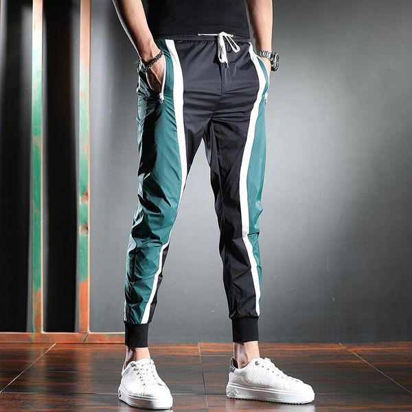 men's pants mens joggers casual fitness men fashion striped panelled trousers gyms jogger sport, Black
men's pants mens joggers casual fitness men fashion striped panelled trousers gyms jogger sport, Black