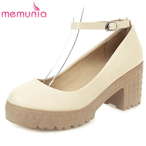 dress shoes memunia 2021 est women pumps round toe pu buckle spring summer square heel platform ladies single big size 43, Black
dress shoes memunia 2021 est women pumps round toe pu buckle spring summer square heel platform ladies single big size 43, Black