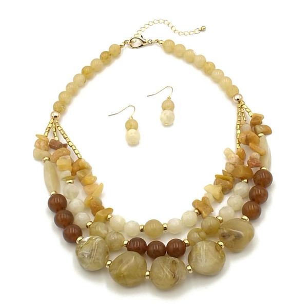 chains luxury jewelry multy layer necklace boho style handmade natural stone beads statement knotted bohemia set, Silver
chains luxury jewelry multy layer necklace boho style handmade natural stone beads statement knotted bohemia set, Silver