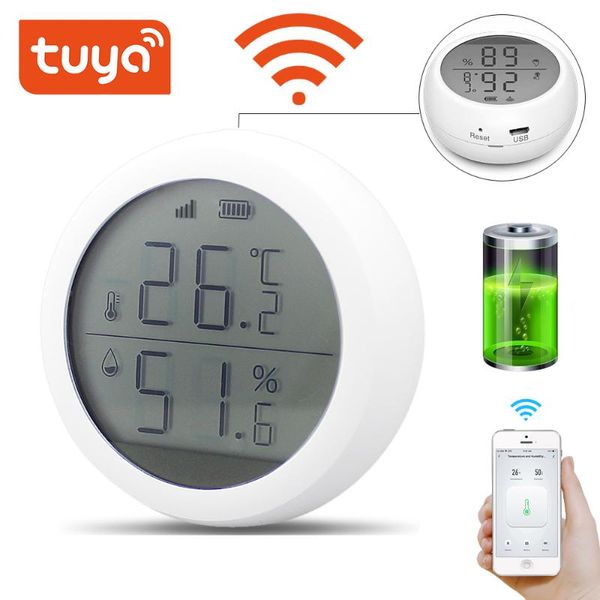 smart home control tuya wifi temperature and humidity sensor built-in buzzer 55db lcd display indoor hygrometer thermomete support alexa goo
smart home control tuya wifi temperature and humidity sensor built-in buzzer 55db lcd display indoor hygrometer thermomete support alexa goo