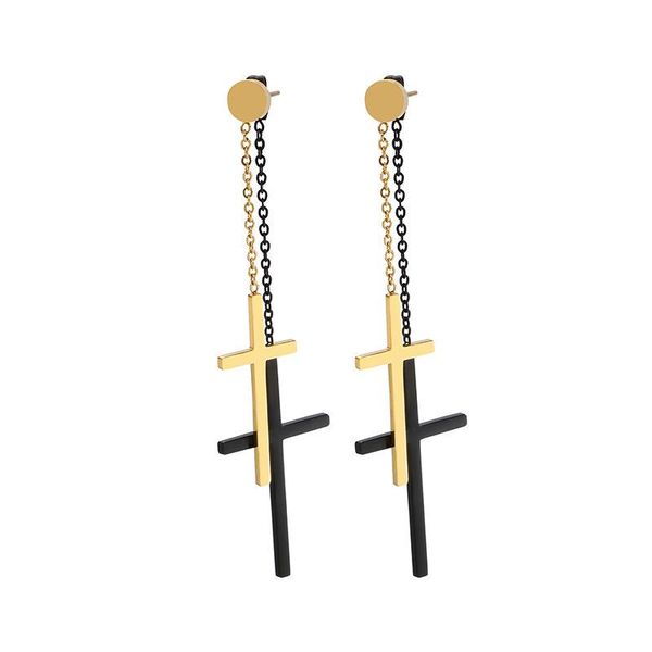 dangle & chandelier earrings temperament ladies double cross asymmetric long tassel, Silver
dangle & chandelier earrings temperament ladies double cross asymmetric long tassel, Silver