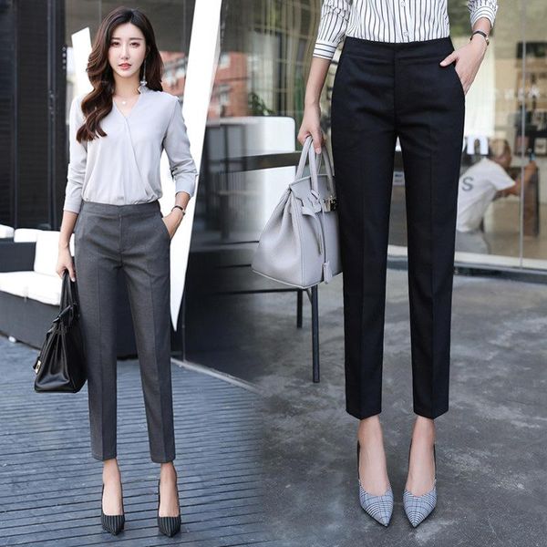 women's pants & capris suit straight leg slim formal professional korean work dress small pipe, Black;white
women's pants & capris suit straight leg slim formal professional korean work dress small pipe, Black;white