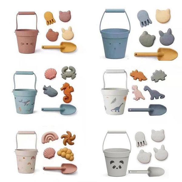 6pcs silicone beach bucket toys set summer water play parent-child interactive toy mini sand digging shovels kits
6pcs silicone beach bucket toys set summer water play parent-child interactive toy mini sand digging shovels kits