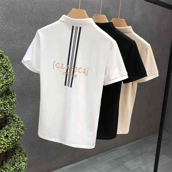 chao brand embroidery short polo shirt men's t-shirt thin summer high-end trend casual lapel half sleeve, White;black
chao brand embroidery short polo shirt men's t-shirt thin summer high-end trend casual lapel half sleeve, White;black