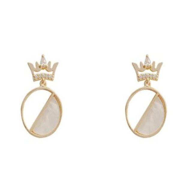 stud creative design crystal crown earrings korean fashion gold color for women 2021 trend jewelry, Golden;silver
stud creative design crystal crown earrings korean fashion gold color for women 2021 trend jewelry, Golden;silver