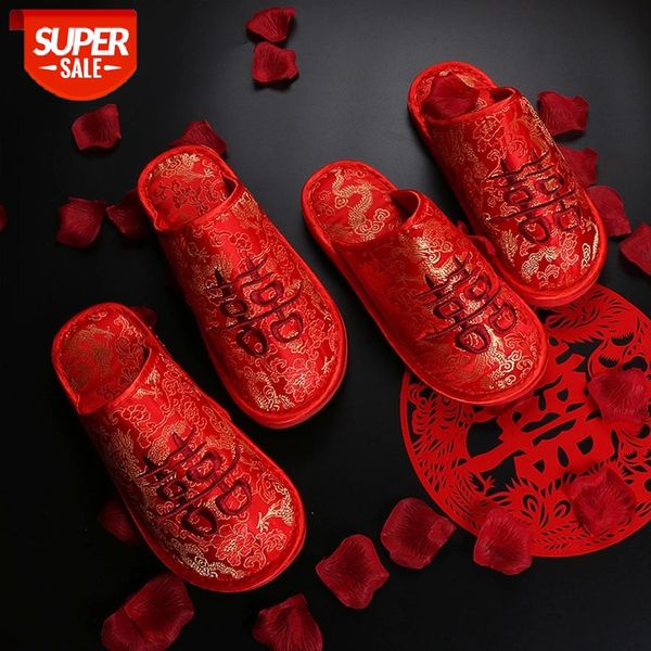 Spring Indoor Couple Wedding Home Slippers Women Chinese Style Bride Groom Party Slippers 36-45 Big Size Gift #pI3i, Black
Spring Indoor Couple Wedding Home Slippers Women Chinese Style Bride Groom Party Slippers 36-45 Big Size Gift #pI3i, Black