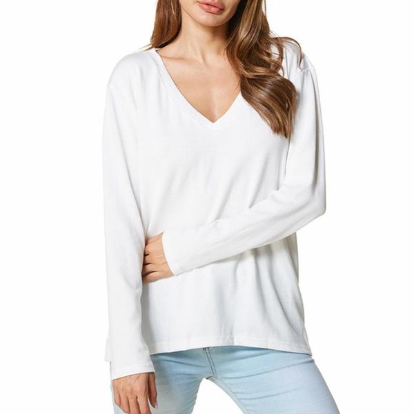 women's blouses & shirts women fashion solid zanzea ladies casual long sleeve v-neck shirt plus size loose pullover elegant blusas, White
women's blouses & shirts women fashion solid zanzea ladies casual long sleeve v-neck shirt plus size loose pullover elegant blusas, White