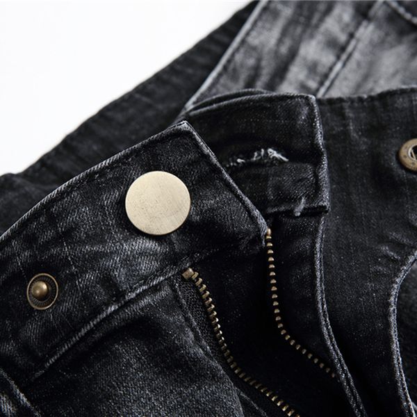 100% cotton skinny streetwear homme straight men motorcycle moto hip hop denim pants jogger runway 25g2, Blue
100% cotton skinny streetwear homme straight men motorcycle moto hip hop denim pants jogger runway 25g2, Blue