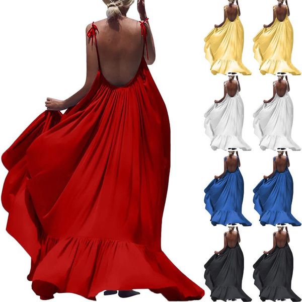 casual dresses dress women summer sleeveless plus size loose short ladies fashion trend backless maxi beach, Black;gray
casual dresses dress women summer sleeveless plus size loose short ladies fashion trend backless maxi beach, Black;gray