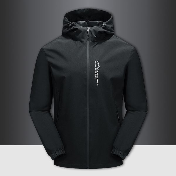men's coat stormsuit spring autumn 2021 new hooded handsome sportswear large fashion casual jacket, Black
men's coat stormsuit spring autumn 2021 new hooded handsome sportswear large fashion casual jacket, Black