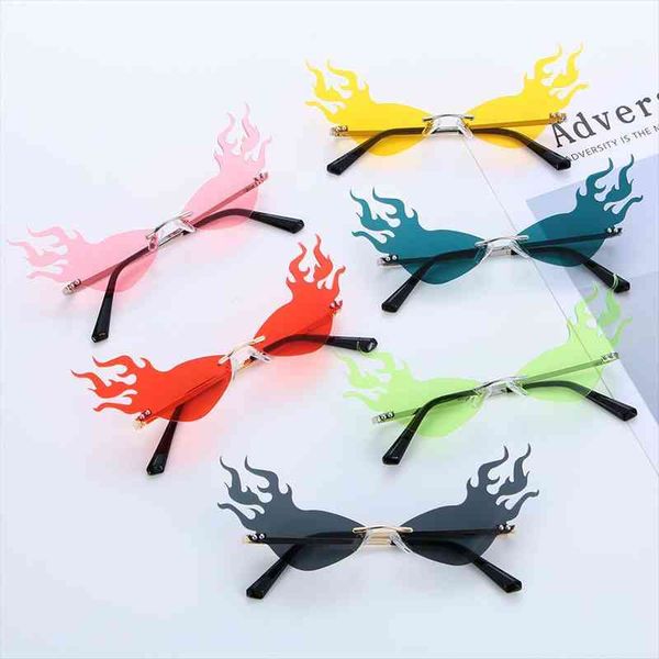 women sun glasses rimless retro bat shape trending streetwear fashion summer uv400 ladies sun glasses true film lens, White;black
women sun glasses rimless retro bat shape trending streetwear fashion summer uv400 ladies sun glasses true film lens, White;black