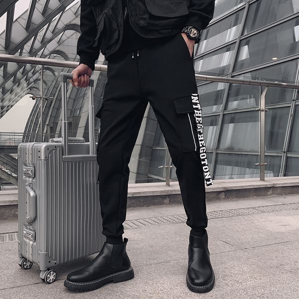 new moda 2021 lado bolso decorao harem roupas masculinas simples todos os jogos fino ajuste preto casual corredores calas hip hop 1et4, Black
new moda 2021 lado bolso decorao harem roupas masculinas simples todos os jogos fino ajuste preto casual corredores calas hip hop 1et4, Black