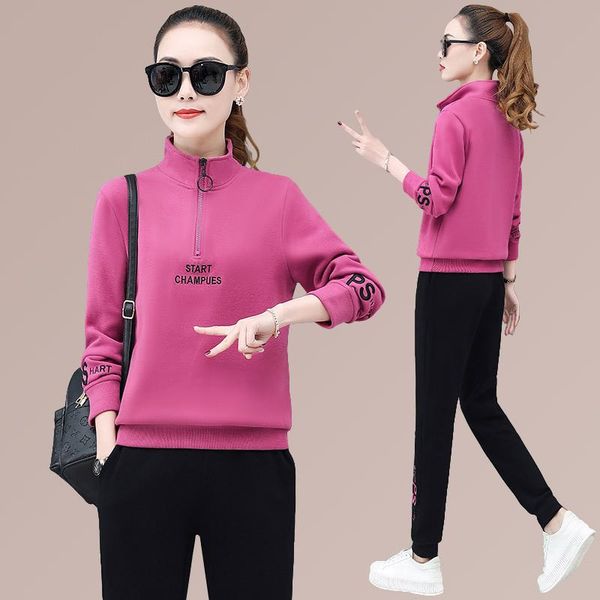 women's two piece pants casual 2 sets tracksuit women autumn fashion half zipper stand collar long sleeve pullover +pants joggers swea, White
women's two piece pants casual 2 sets tracksuit women autumn fashion half zipper stand collar long sleeve pullover +pants joggers swea, White
