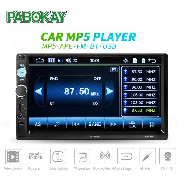 car video 7 inch universal multimedia player 2 din radio hd bluetooth mp5 media tf fm support rear view camera 7010plus
car video 7 inch universal multimedia player 2 din radio hd bluetooth mp5 media tf fm support rear view camera 7010plus